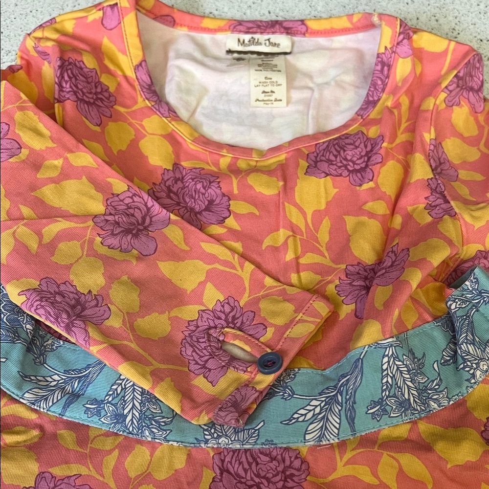 Matilda Jane Floral Long Sleeve Dress with Ruffle Hem - Picture 4 of 7
